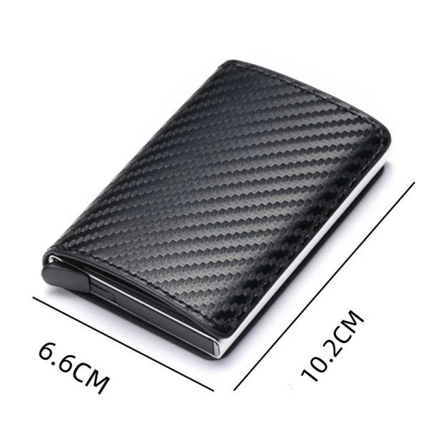 🎩✨ Carteira de Fibra de Carbono: Elegância e Praticidade no Seu Bolso! ✨🎩 - Barbeiro Expresso