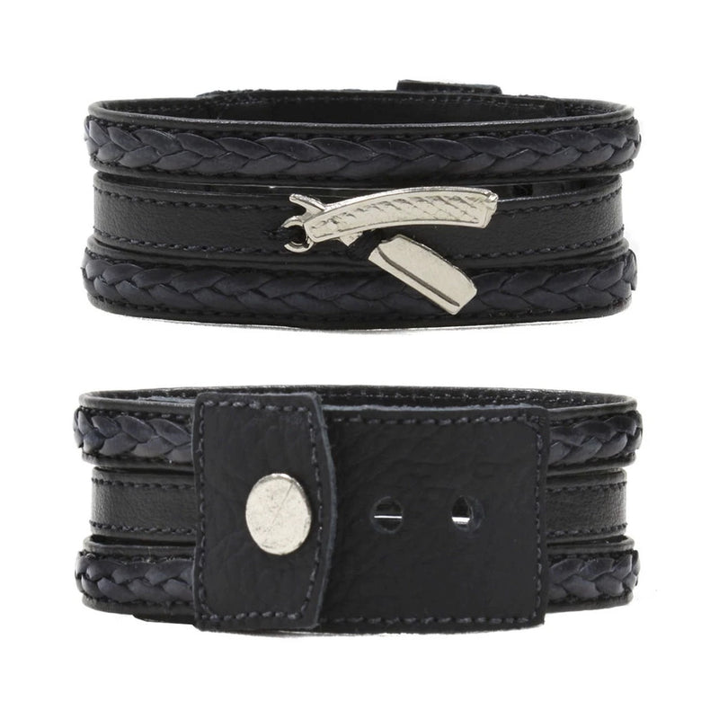 🧵✂️ Pulseira Trança Ajustável: Estilo Sofisticado no Pulso do Barbeiro! ✂️🧵 - Barbeiro Expresso