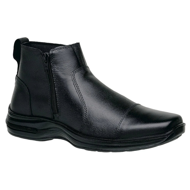 🥾🌟 Botina Masculina em Couro Bovino Legítimo: Conforto e Durabilidade! 🌟🛠️ - Barbeiro Expresso