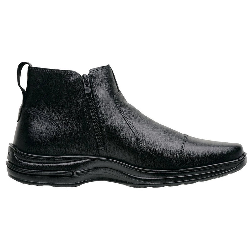 🥾🌟 Botina Masculina em Couro Bovino Legítimo: Conforto e Durabilidade! 🌟🛠️ - Barbeiro Expresso