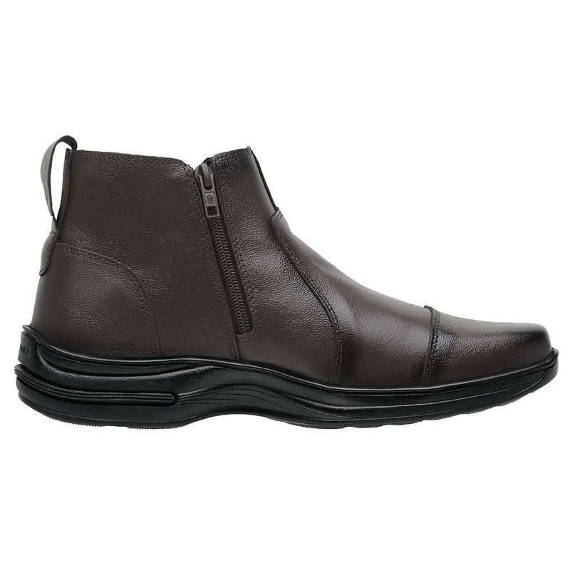 🥾🌟 Botina Masculina em Couro Bovino Legítimo: Conforto e Durabilidade! 🌟🛠️ - Barbeiro Expresso