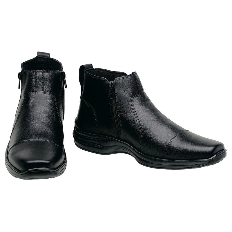🥾🌟 Botina Masculina em Couro Bovino Legítimo: Conforto e Durabilidade! 🌟🛠️ - Barbeiro Expresso