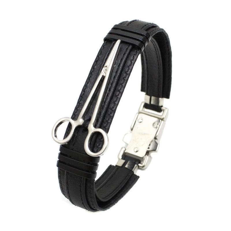 ✂️ Kit Pulseiras Couro C/04+ Colares Barbeiro Ajustável - Barbeiro Expresso