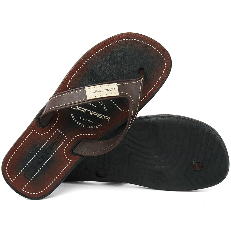 ✂️👞 Kit Bota Coturno Marrom com Chinelo, Carteira e Relógio: Estilo e Conveniência! 🕶️⌚ - Barbeiro Expresso