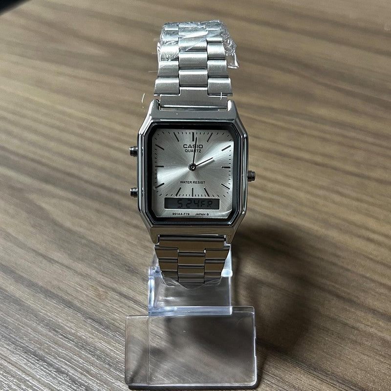 🕰✨ Relógio Vintage Ultra Premium AQ-230A: Elegância Clássica Encontra Funcionalidade Moderna! ✨🕰 - Barbeiro Expresso
