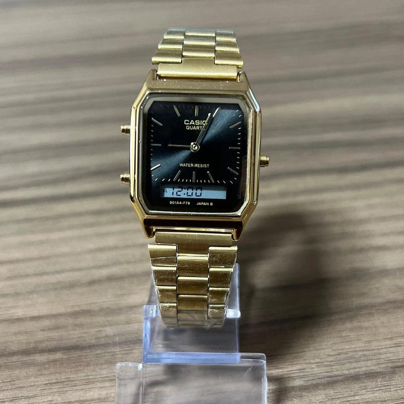 🕰✨ Relógio Vintage Ultra Premium AQ-230A: Elegância Clássica Encontra Funcionalidade Moderna! ✨🕰 - Barbeiro Expresso
