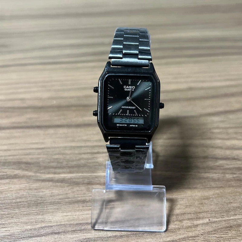 🕰✨ Relógio Vintage Ultra Premium AQ-230A: Elegância Clássica Encontra Funcionalidade Moderna! ✨🕰 - Barbeiro Expresso