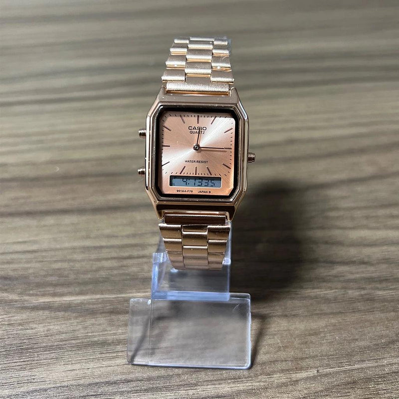 🕰✨ Relógio Vintage Ultra Premium AQ-230A: Elegância Clássica Encontra Funcionalidade Moderna! ✨🕰 - Barbeiro Expresso