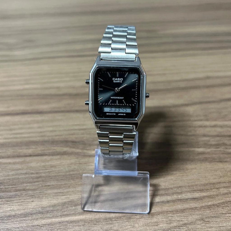 🕰✨ Relógio Vintage Ultra Premium AQ-230A: Elegância Clássica Encontra Funcionalidade Moderna! ✨🕰 - Barbeiro Expresso