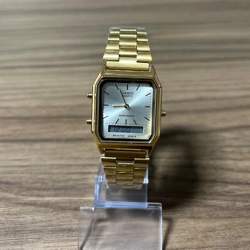 🕰✨ Relógio Vintage Ultra Premium AQ-230A: Elegância Clássica Encontra Funcionalidade Moderna! ✨🕰 - Barbeiro Expresso