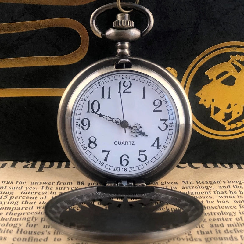 🕰️✨ Relógio de Bolso "Pocket Clock" Steampunk: Uma Viagem no Tempo em Estilo! 🕰️✨ - Barbeiro Expresso