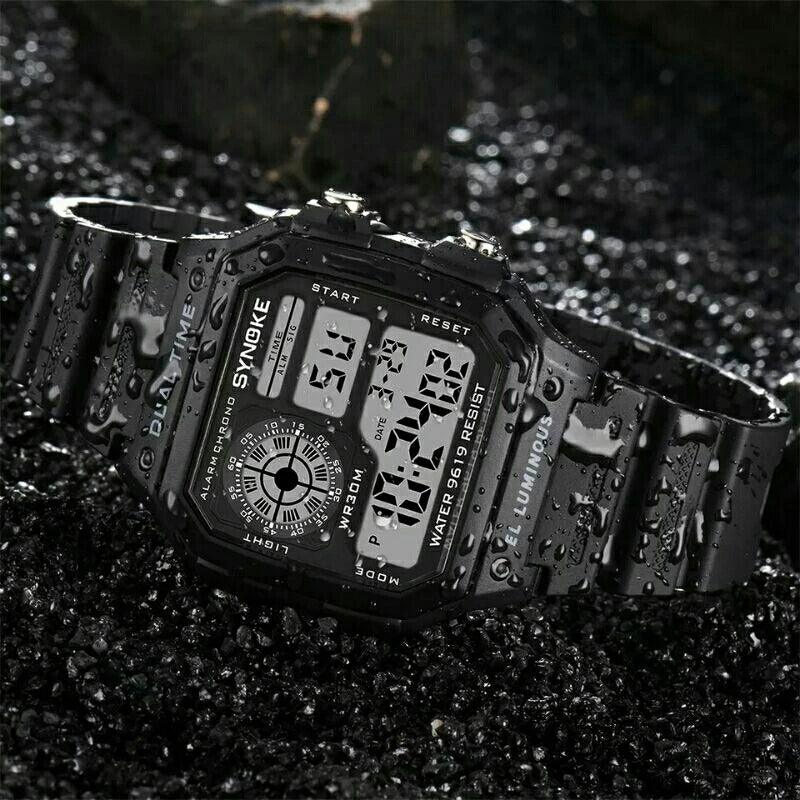 🕒✨ Relógio de Pulso Digital Retrô à Prova d'Água: Conecte Estilo com Praticidade! ✨🕒 - Barbeiro Expresso