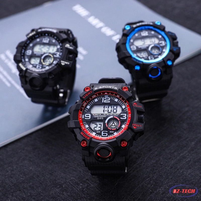 🕒✨ Relógio Masculino Digital de Luxo: Tecnologia e Elegância no Seu Pulso! ✨🕒 - Barbeiro Expresso