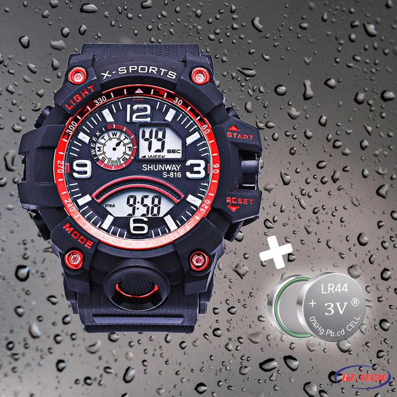 🕒✨ Relógio Masculino Digital de Luxo: Tecnologia e Elegância no Seu Pulso! ✨🕒 - Barbeiro Expresso