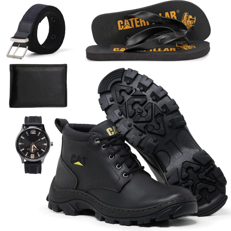 👞🎁 Transforme seu Estilo com o Kit Bota CAT e Acessórios! Perfeito para o Barbeiro Moderno! 👞🎁 - Barbeiro Expresso