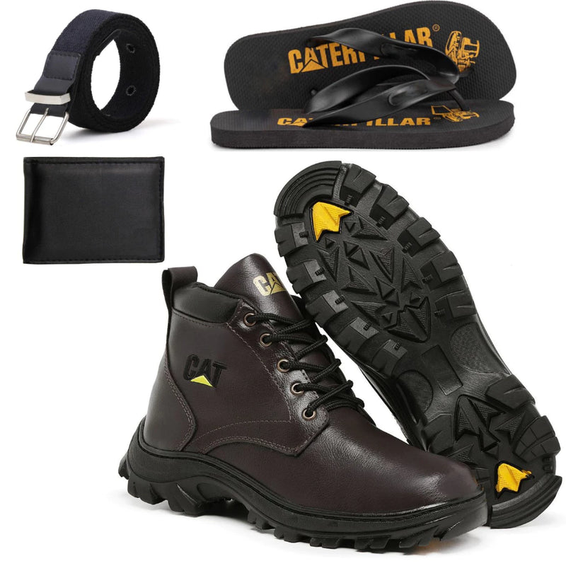 👞🎁 Transforme seu Estilo com o Kit Bota CAT e Acessórios! Perfeito para o Barbeiro Moderno! 👞🎁 - Barbeiro Expresso