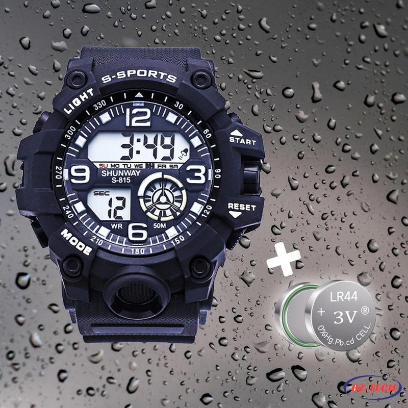 🕒✨ Relógio Masculino Digital de Luxo: Tecnologia e Elegância no Seu Pulso! ✨🕒 - Barbeiro Expresso