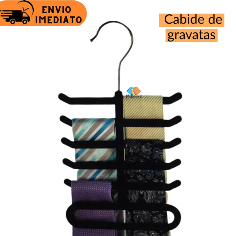 🧣🎩 Elegância e Organização com o Cabide de Veludo! 🧣🎩 - Barbeiro Expresso