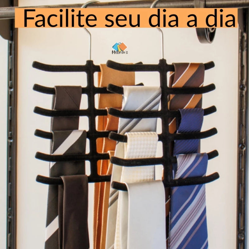 🧣🎩 Elegância e Organização com o Cabide de Veludo! 🧣🎩 - Barbeiro Expresso
