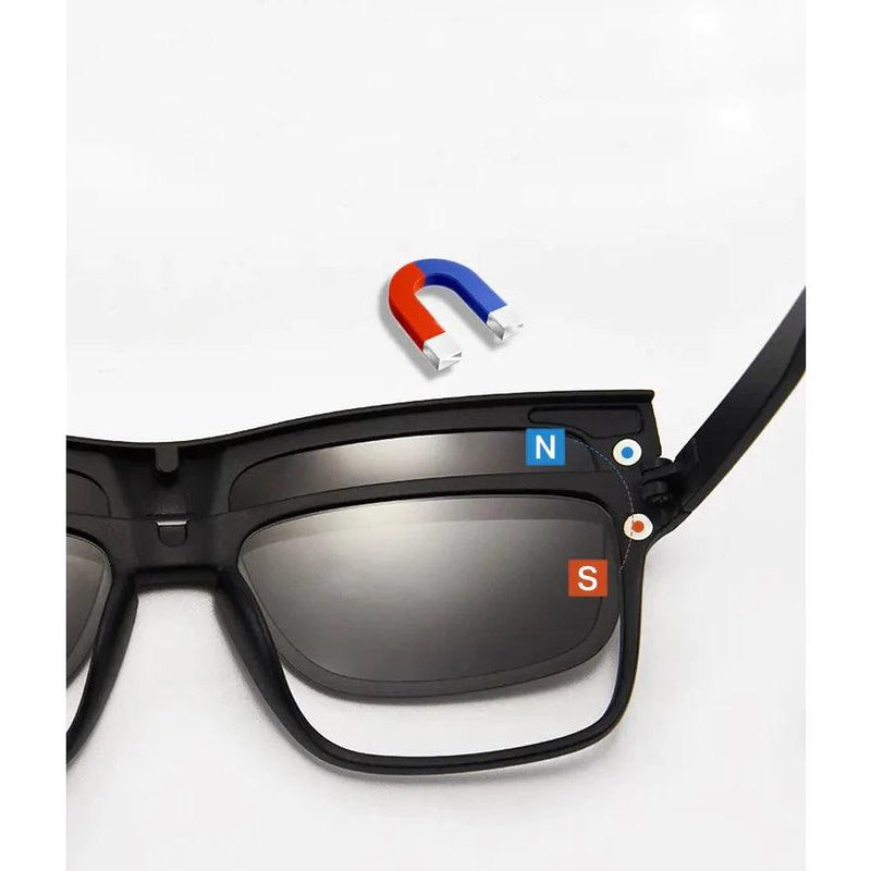 🕶️✨ Transforme Seu Visual com o Óculos Clip-on 6 em 1: Praticidade e Estilo! ✨🕶️ - Barbeiro Expresso