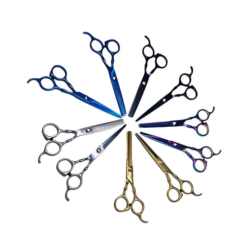 🔪✂️ Eleve seu estilo com o Kit de Tesouras Profissionais para Cabeleireiro! ✂️🔪 - Barbeiro Expresso