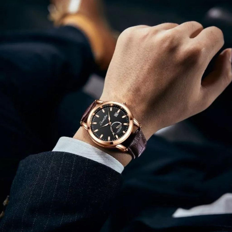 🕰️✨ Relógio Masculino Sunlifex 7010: Clássico e Sofisticado! ✨🕰️ - Barbeiro Expresso