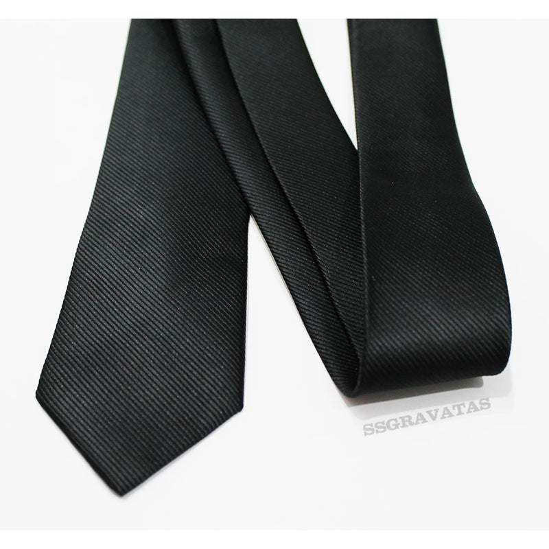 👔🖤 Gravata Preta Slim Elegante: Sofisticação para Todo Profissional! 🖤👔 - Barbeiro Expresso