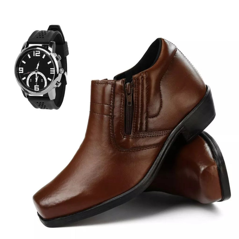 👞🕶 Transforme seu estilo com o Kit Bota Coturno Masculino Caterpillar! 🚶‍♂ - Barbeiro Expresso