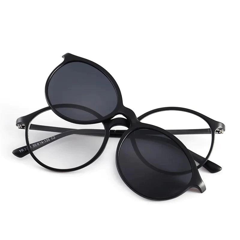 🕶️✨ Transforme Seu Visual com o Óculos Clip-on 6 em 1: Praticidade e Estilo! ✨🕶️ - Barbeiro Expresso