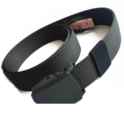 🔒👖 Cinto com Bolso Anti-Roubo e Fivela de Plástico Antialérgico: Segurança e Conforto! 👖🔒 - Barbeiro Expresso