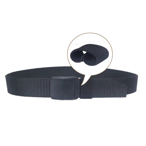 🔒👖 Cinto com Bolso Anti-Roubo e Fivela de Plástico Antialérgico: Segurança e Conforto! 👖🔒 - Barbeiro Expresso