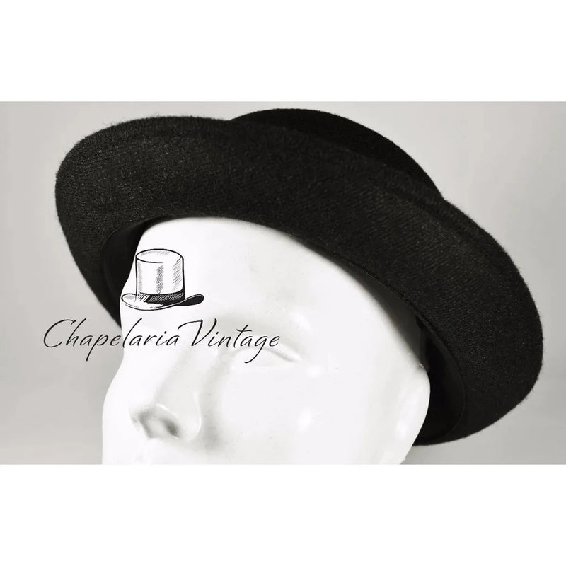 🎩 Chapéu Coco Preto Bowler Chaplin Lã Retro Qualidade Top - Barbeiro Expresso