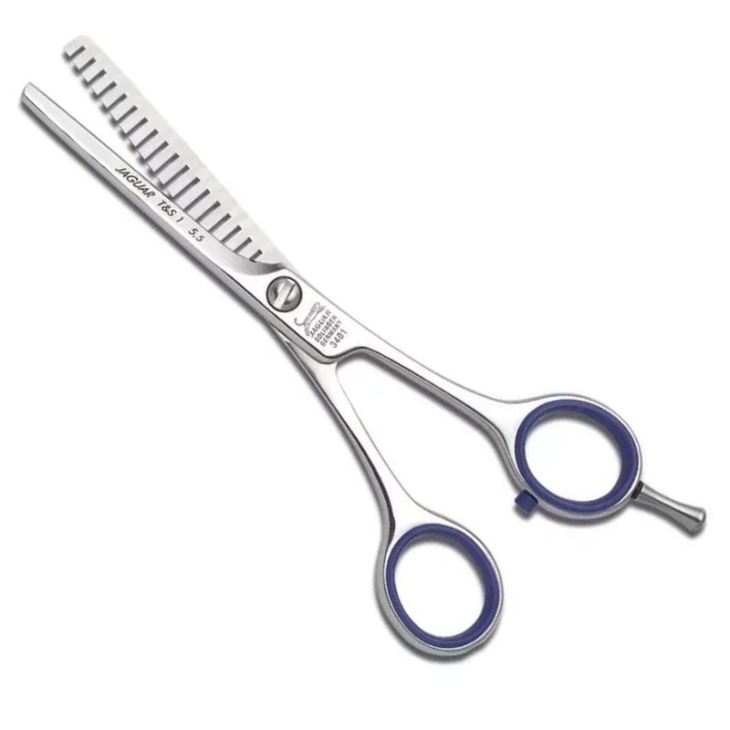 ✂️ Tesoura Jaguar Desfiadeira 5.5" - Modelo 3401 T-S1 ✂ - Barbeiro Expresso