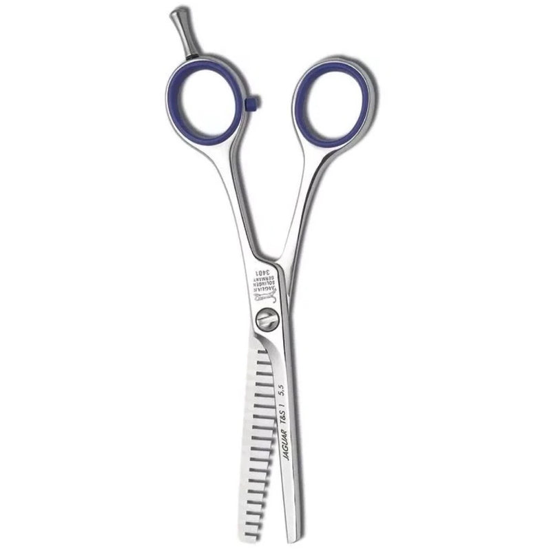 ✂️ Tesoura Jaguar Desfiadeira 5.5" - Modelo 3401 T-S1 ✂ - Barbeiro Expresso