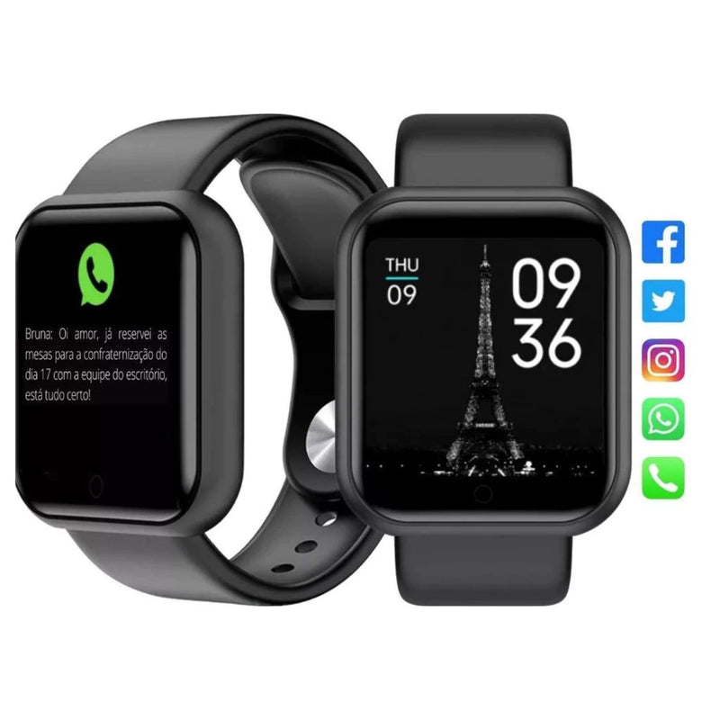 🕒✨ Smartwatch D20: Tecnologia Avançada ao Alcance de Suas Mãos! ✨🕒 - Barbeiro Expresso