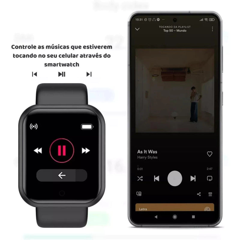 🕒✨ Smartwatch D20: Tecnologia Avançada ao Alcance de Suas Mãos! ✨🕒 - Barbeiro Expresso