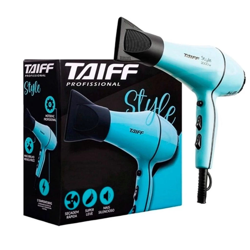 💨🔷 Secador de Cabelo Taiff Style Azul Tiffany 2000W 🔷💨 - Barbeiro Expresso