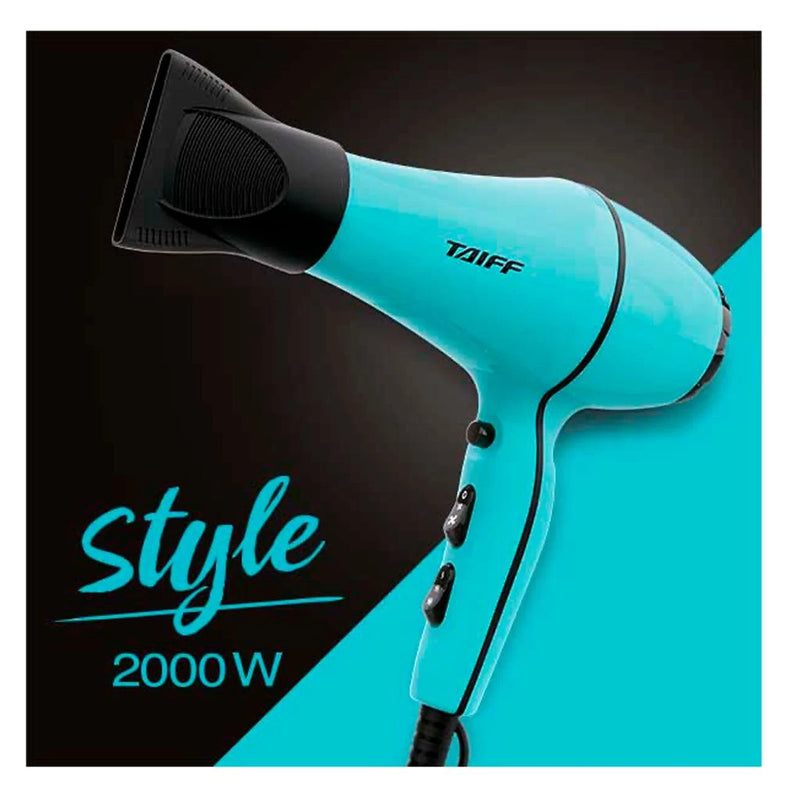 💨🔷 Secador de Cabelo Taiff Style Azul Tiffany 2000W 🔷💨 - Barbeiro Expresso
