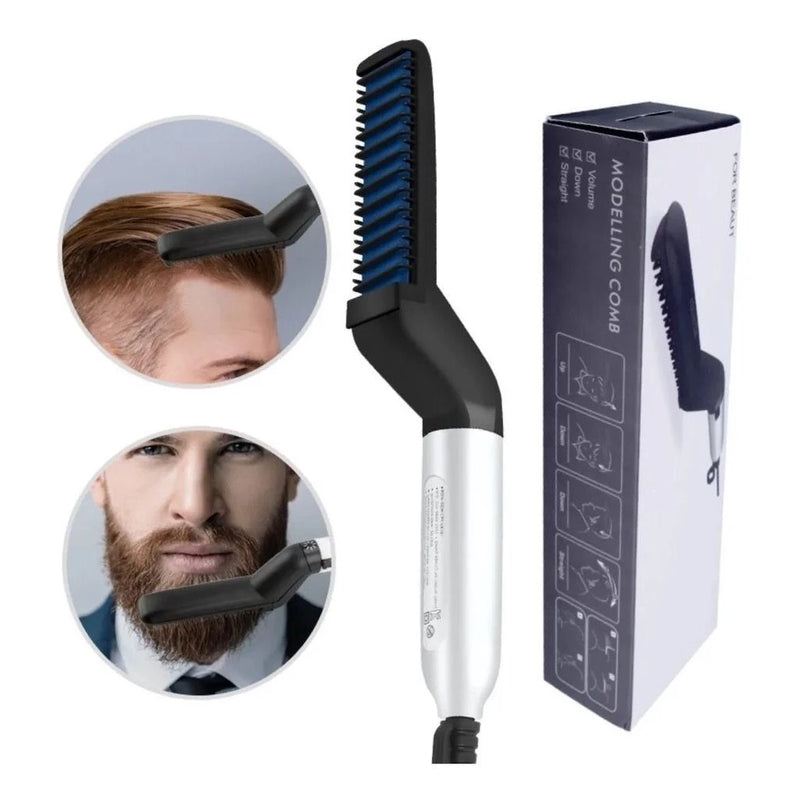 🔥✂️ Chapinha Modeladora Portátil para Cabelo e Barba: Estilo e Precisão em Todo Lugar! ✂️🔥 - Barbeiro Expresso