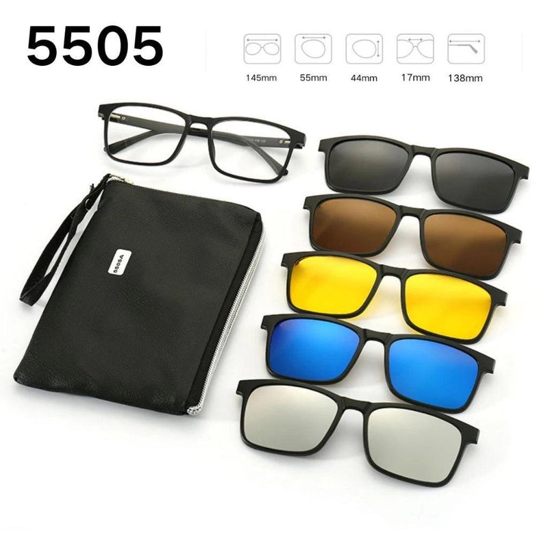 🕶️✨ Transforme Seu Visual com o Óculos Clip-on 6 em 1: Praticidade e Estilo! ✨🕶️ Descrição do Produto - Barbeiro Expresso