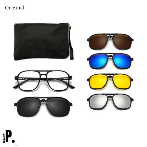 🕶️✨ Transforme Seu Visual com o Óculos Clip-on 6 em 1: Praticidade e Estilo! ✨🕶️ Descrição do Produto - Barbeiro Expresso