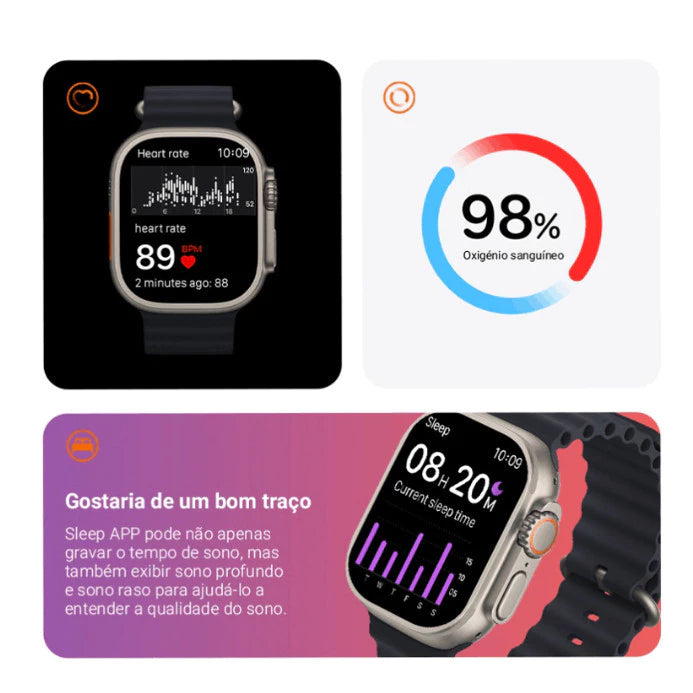 🕒⚙️ Smartwatch Ultra 9 2024: Tecnologia e Estilo no seu Pulso! ⚙️🕒 - Barbeiro Expresso
