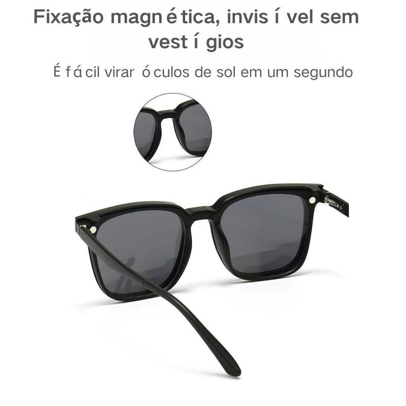 🕶️✨ Transforme Seu Visual com o Óculos Clip-on 6 em 1: Praticidade e Estilo! ✨🕶️ Descrição do Produto - Barbeiro Expresso